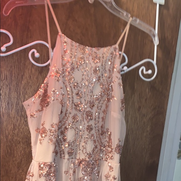 Rose Gold Prom Dress - Picture 3 of 4